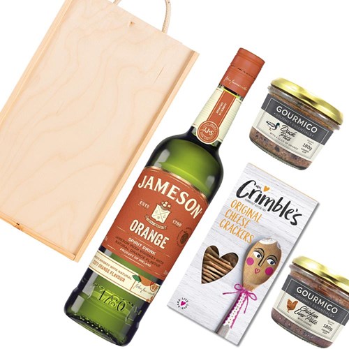 Jameson Orange Whiskey 70cl And Pate Gift Box